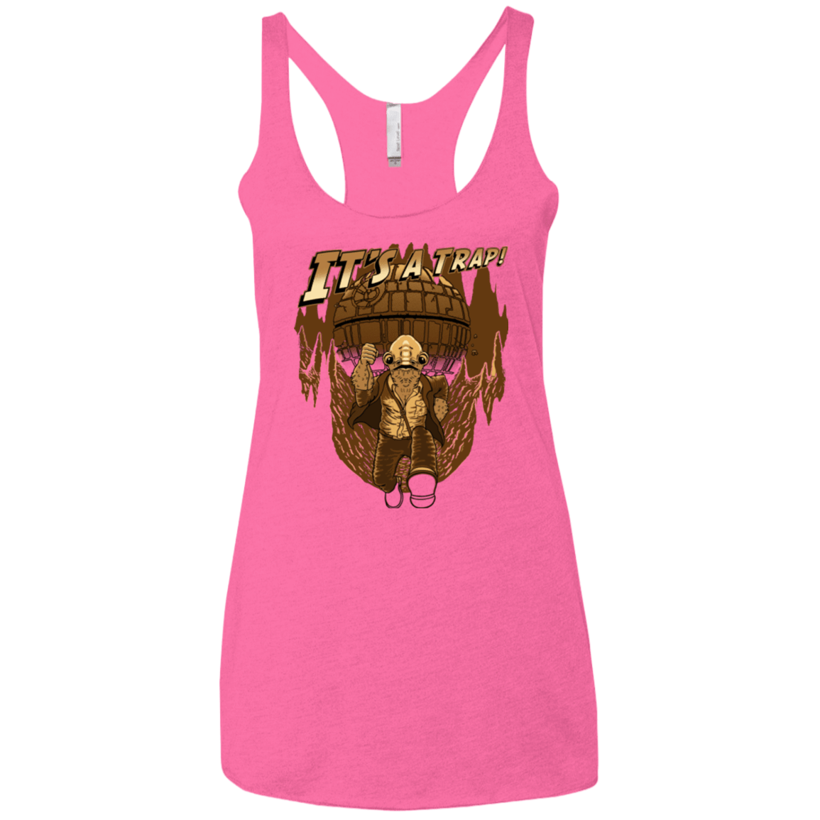 T-Shirts Vintage Pink / X-Small It's a trap!! Women's Triblend Racerback Tank