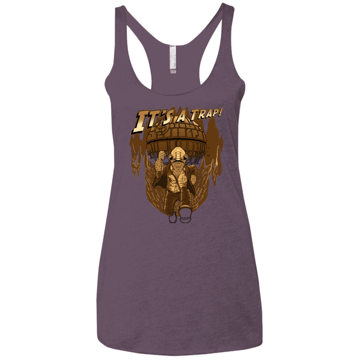 T-Shirts Vintage Purple / X-Small It's a trap!! Women's Triblend Racerback Tank