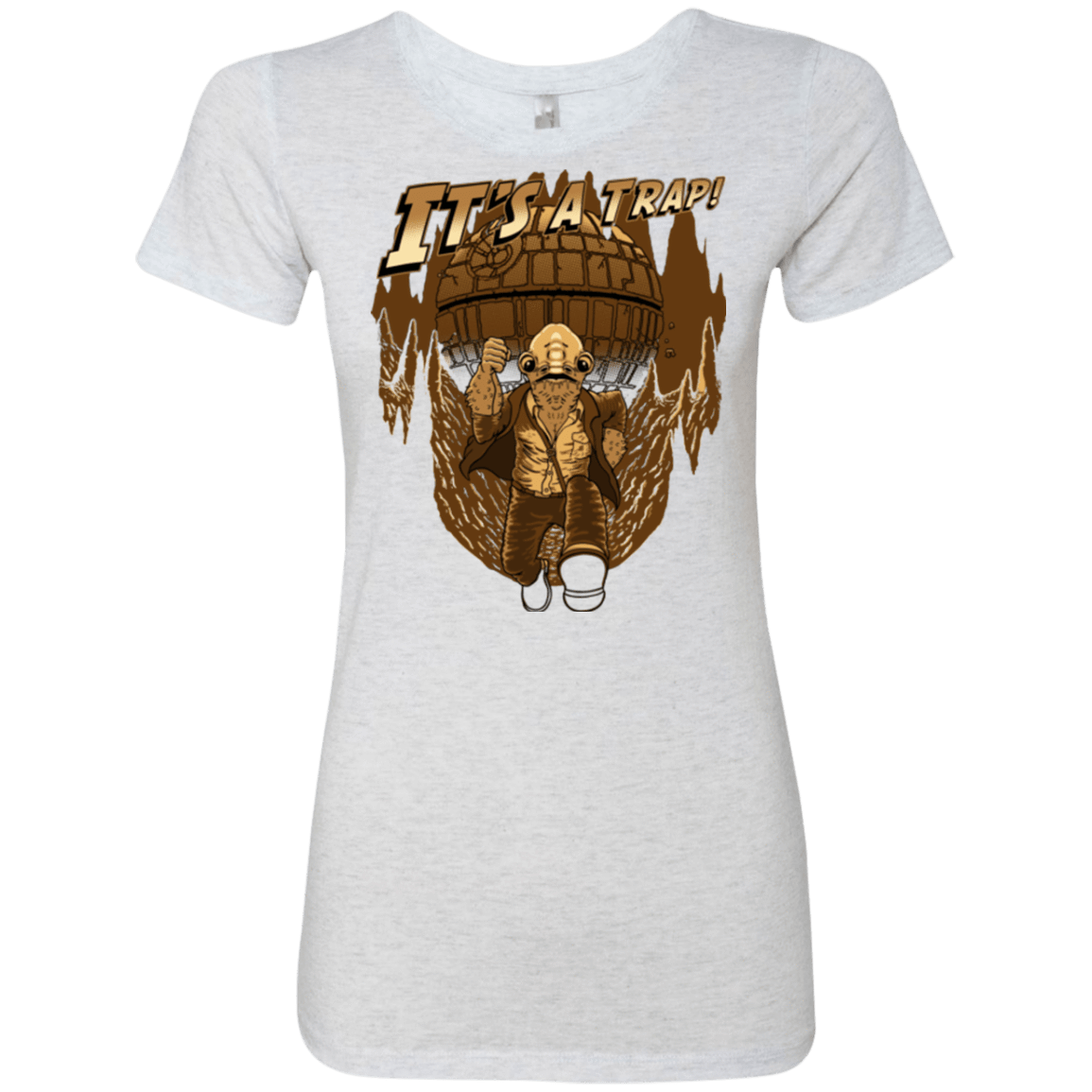 T-Shirts Heather White / Small It's a trap!! Women's Triblend T-Shirt