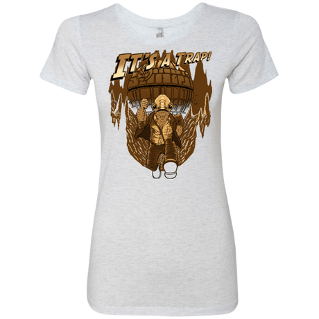 T-Shirts Heather White / Small It's a trap!! Women's Triblend T-Shirt