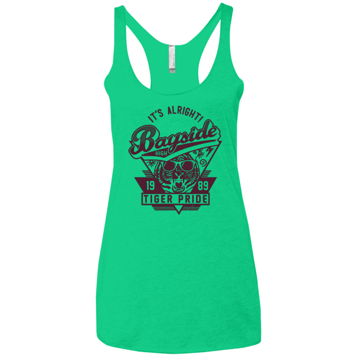 T-Shirts Envy / X-Small It's Alright Women's Triblend Racerback Tank