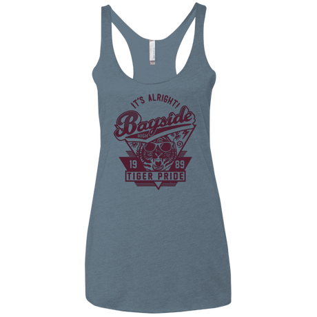 T-Shirts Indigo / X-Small It's Alright Women's Triblend Racerback Tank