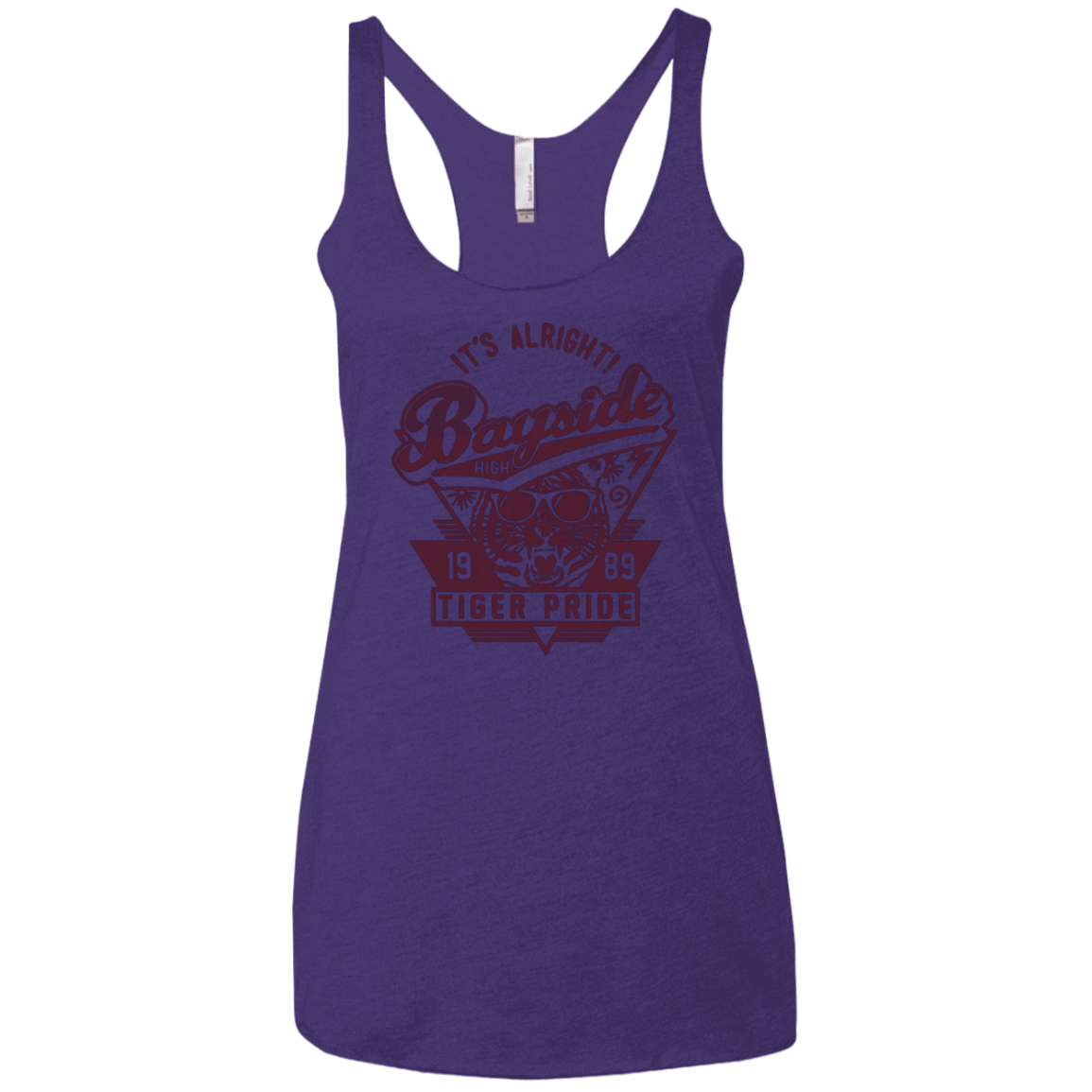 T-Shirts Purple / X-Small It's Alright Women's Triblend Racerback Tank