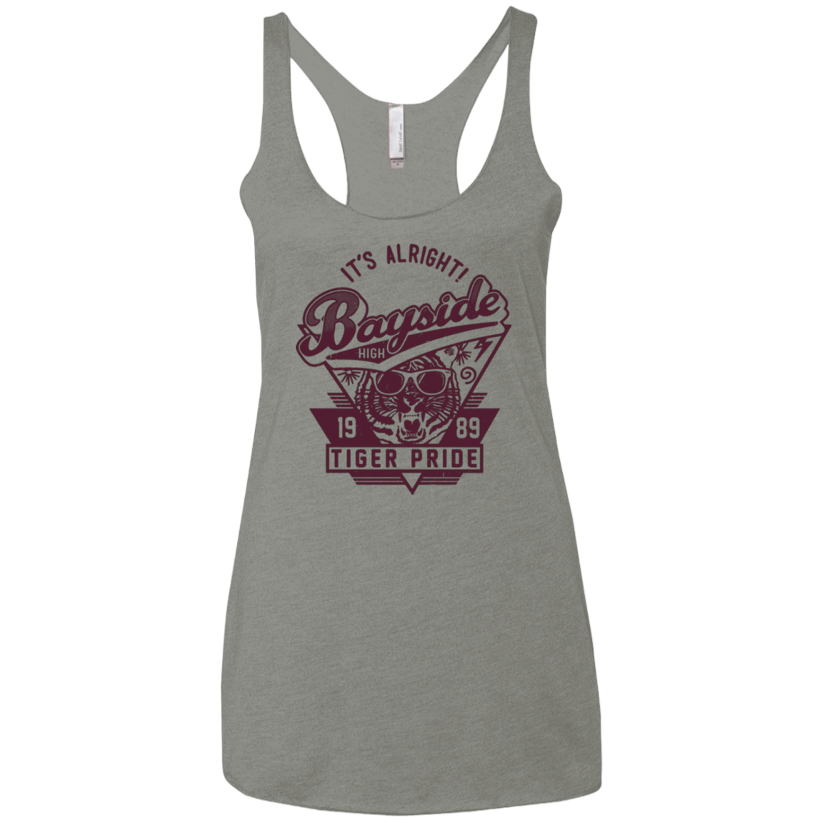 T-Shirts Venetian Grey / X-Small It's Alright Women's Triblend Racerback Tank