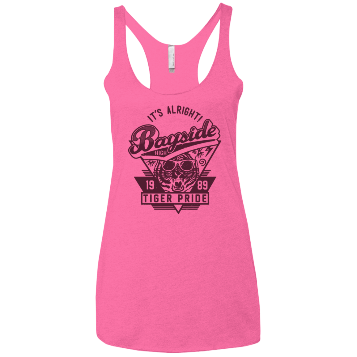 T-Shirts Vintage Pink / X-Small It's Alright Women's Triblend Racerback Tank
