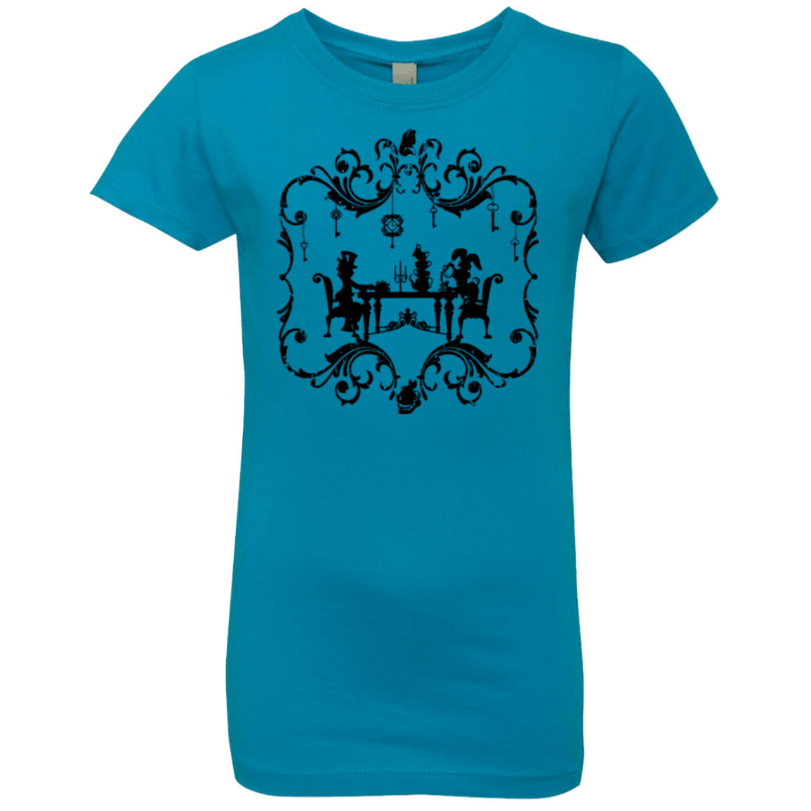 T-Shirts Turquoise / YXS It's Always Tea Time Girls Premium T-Shirt