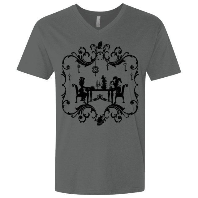T-Shirts Heavy Metal / X-Small It's Always Tea Time Men's Premium V-Neck