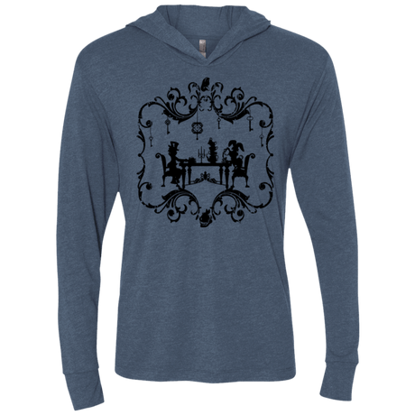 T-Shirts Indigo / X-Small It's Always Tea Time Triblend Long Sleeve Hoodie Tee