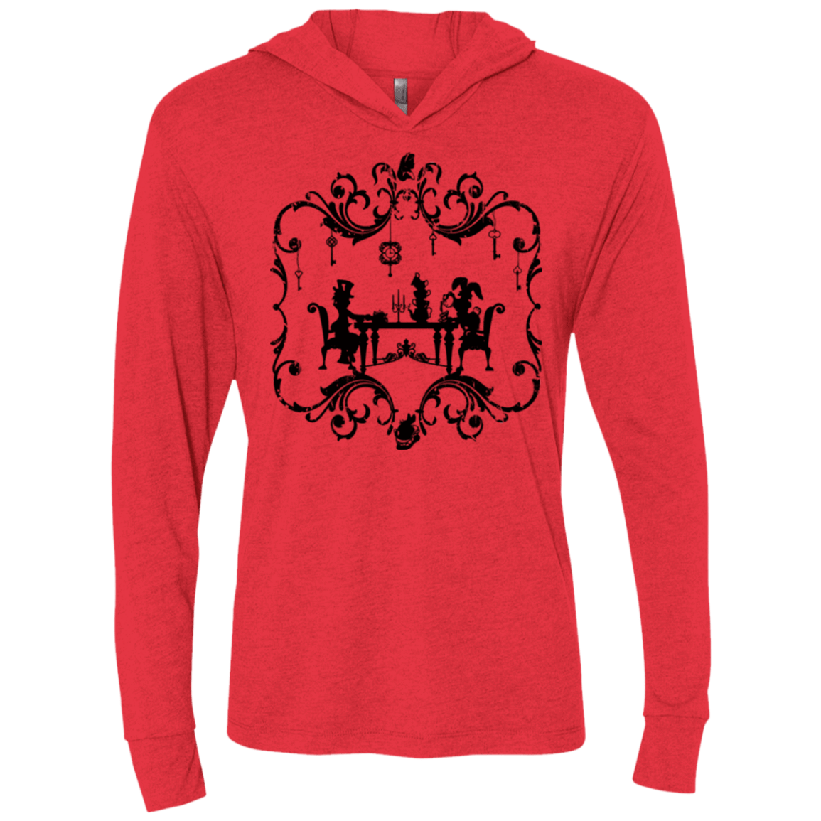 T-Shirts Vintage Red / X-Small It's Always Tea Time Triblend Long Sleeve Hoodie Tee