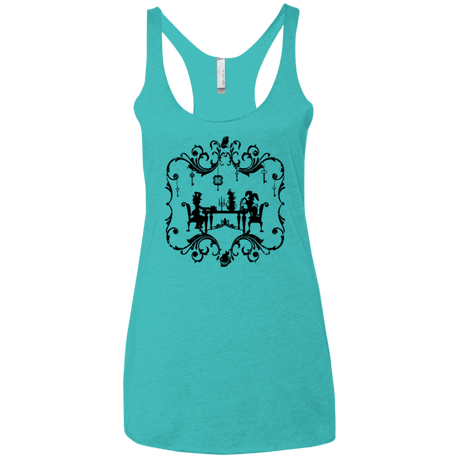 T-Shirts Tahiti Blue / X-Small It's Always Tea Time Women's Triblend Racerback Tank
