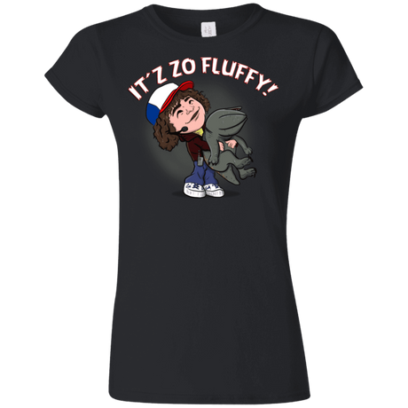 T-Shirts Black / S It´z Zo Fluffy Junior Slimmer-Fit T-Shirt