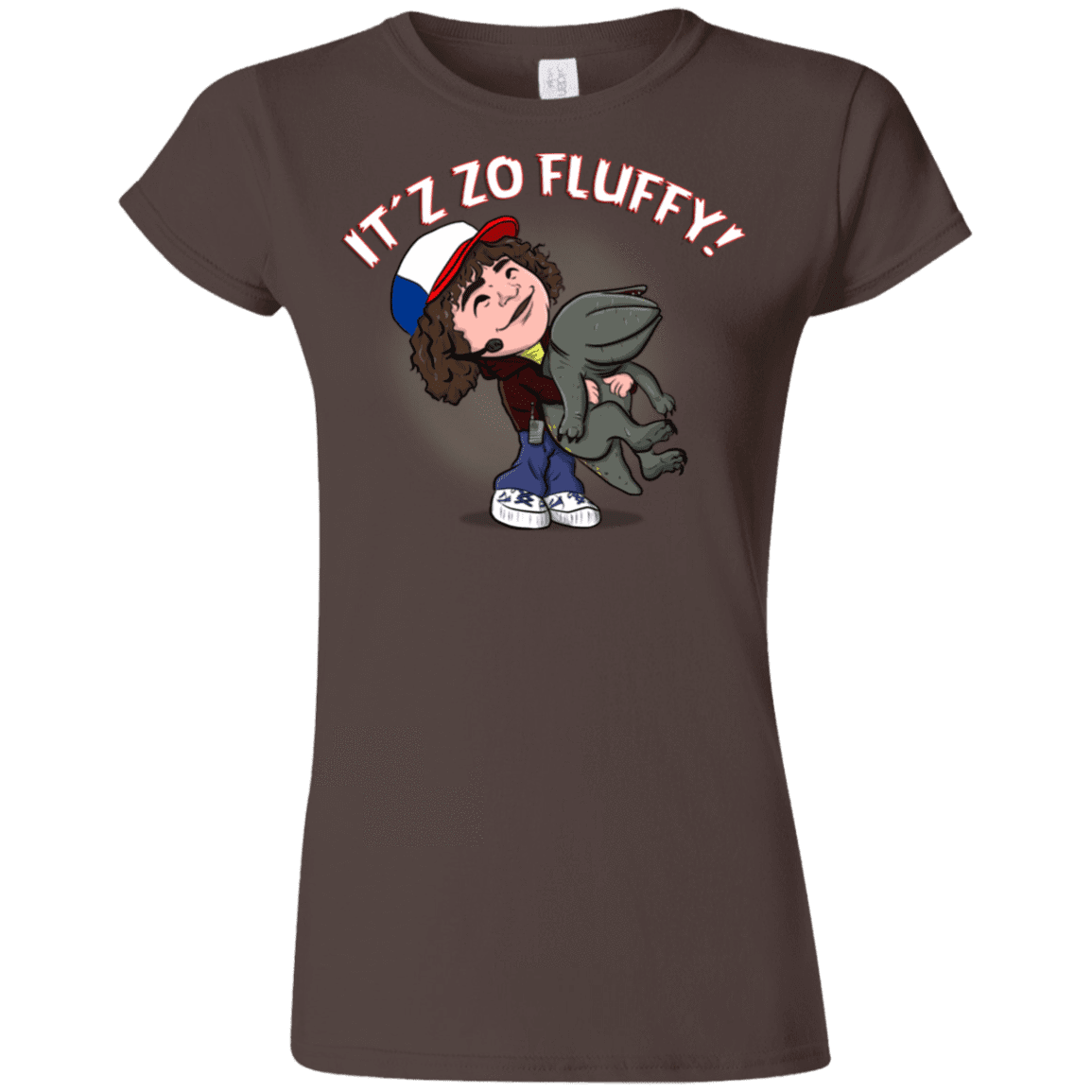 T-Shirts Dark Chocolate / S It´z Zo Fluffy Junior Slimmer-Fit T-Shirt