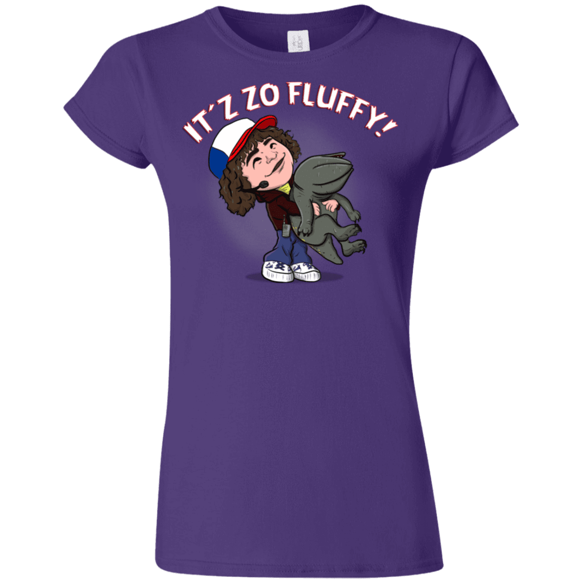 T-Shirts Purple / S It´z Zo Fluffy Junior Slimmer-Fit T-Shirt