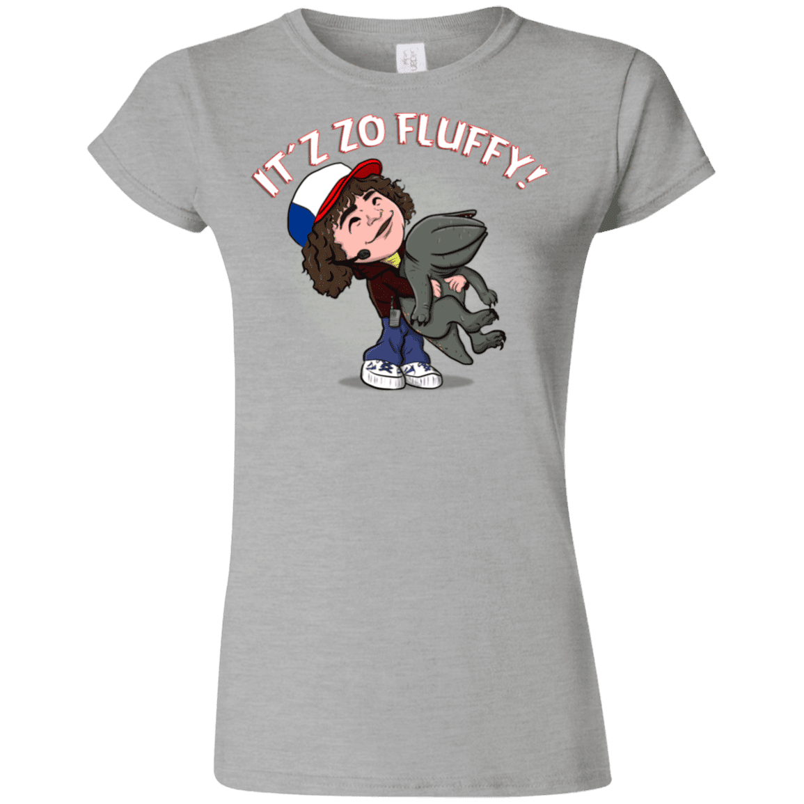 T-Shirts Sport Grey / S It´z Zo Fluffy Junior Slimmer-Fit T-Shirt