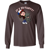 T-Shirts Dark Chocolate / S It´z Zo Fluffy Men's Long Sleeve T-Shirt