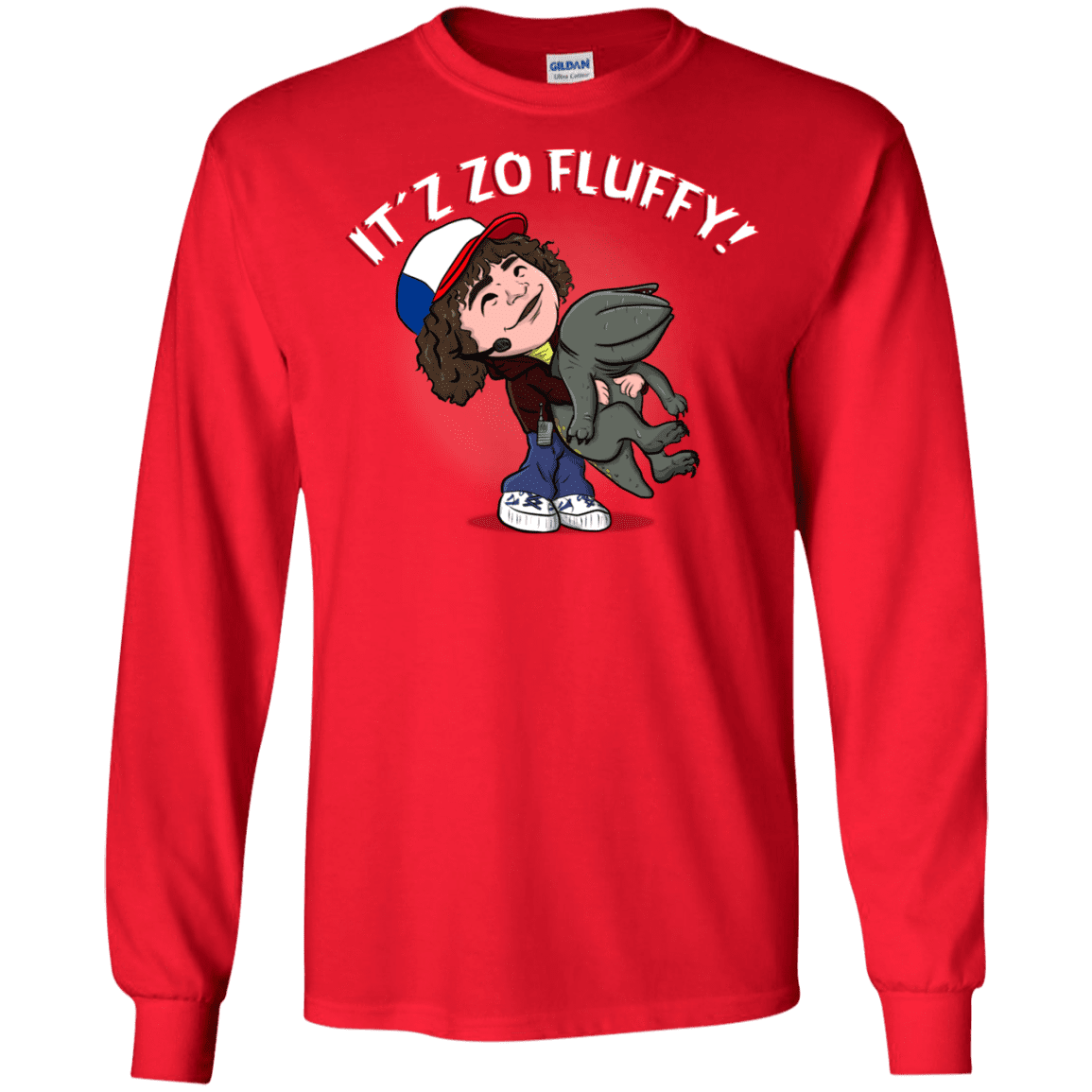 T-Shirts Red / S It´z Zo Fluffy Men's Long Sleeve T-Shirt