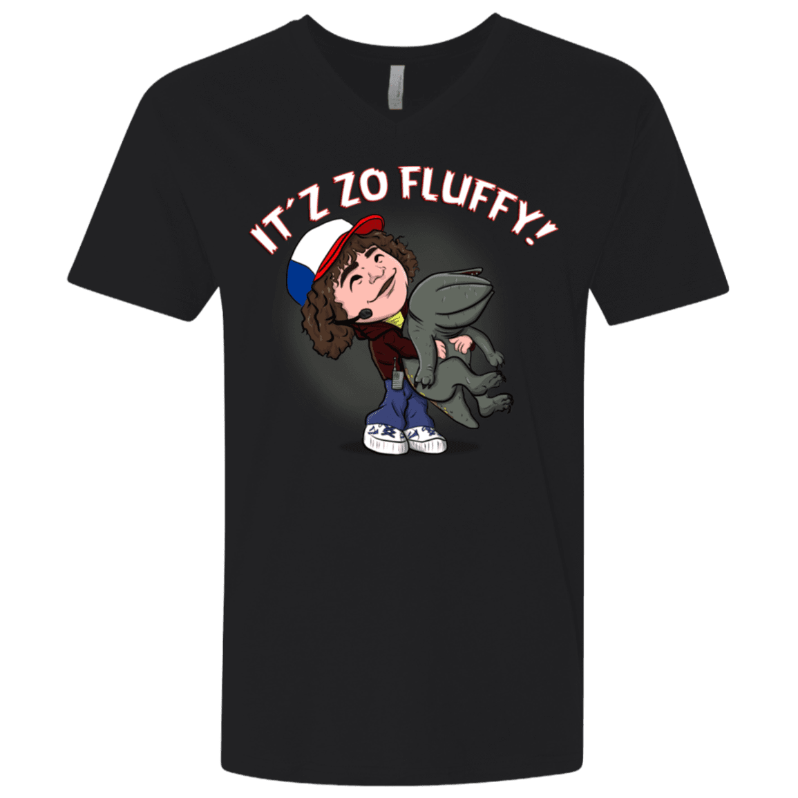 T-Shirts Black / X-Small It´z Zo Fluffy Men's Premium V-Neck