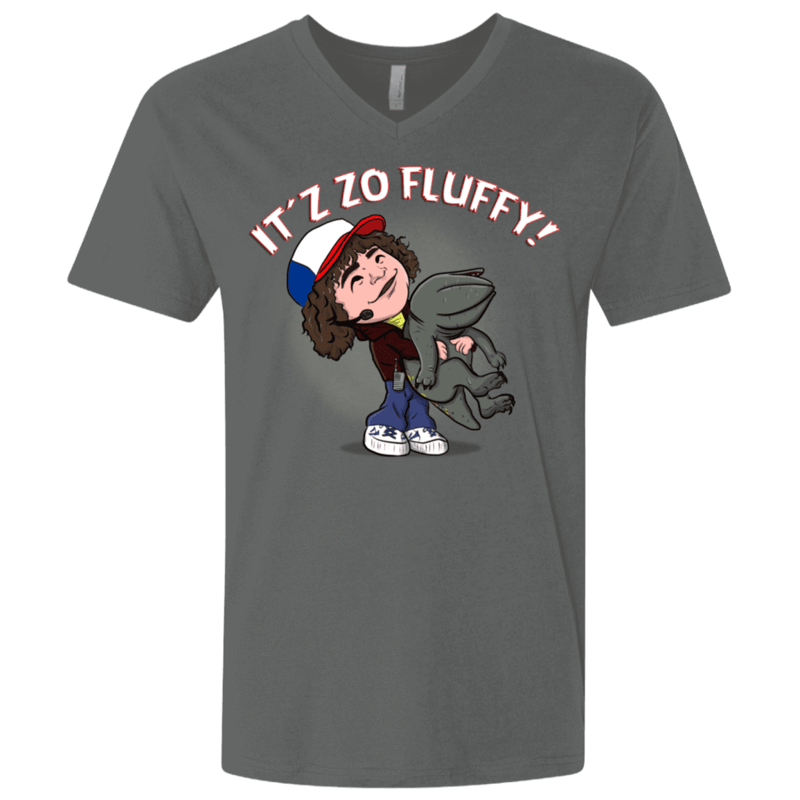 T-Shirts Heavy Metal / X-Small It´z Zo Fluffy Men's Premium V-Neck