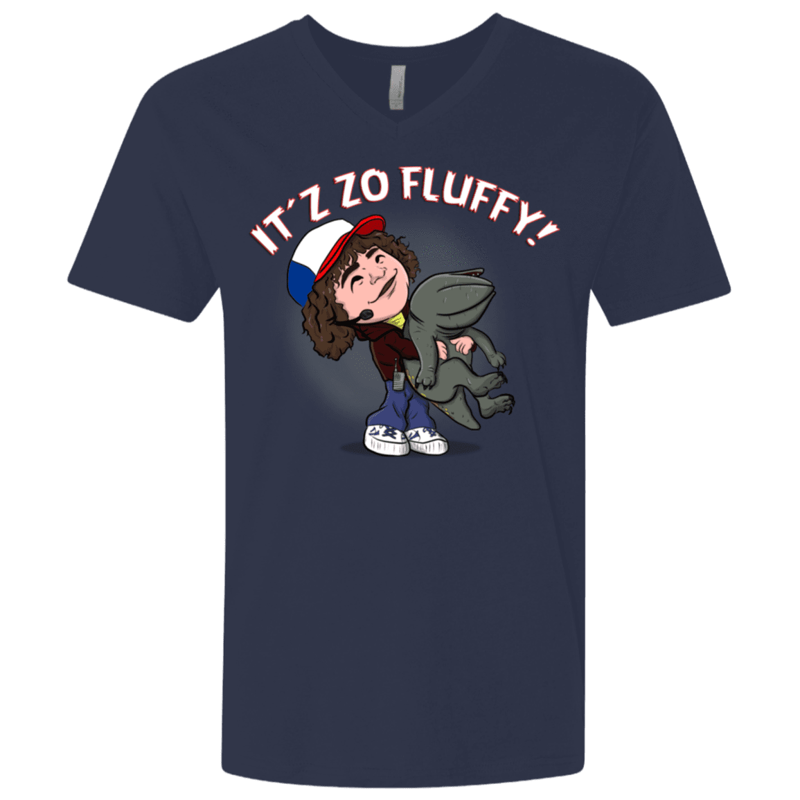 T-Shirts Midnight Navy / X-Small It´z Zo Fluffy Men's Premium V-Neck