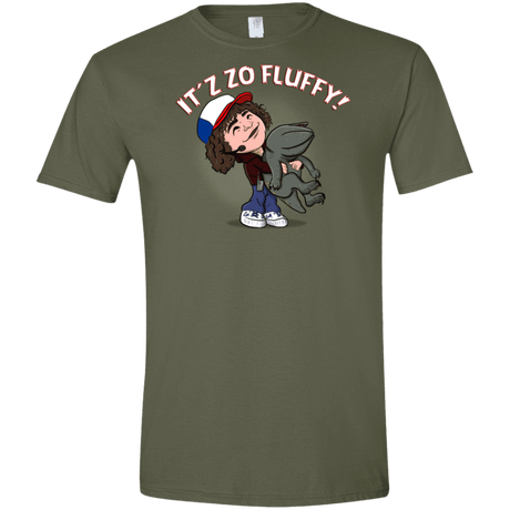 T-Shirts Military Green / S It´z Zo Fluffy Men's Semi-Fitted Softstyle