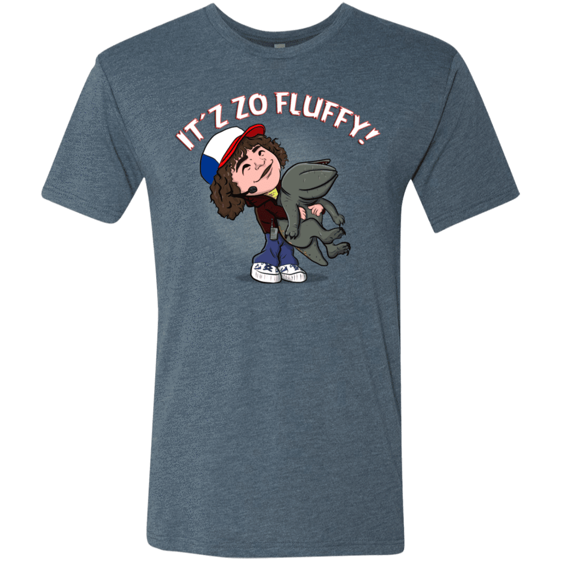 T-Shirts Indigo / S It´z Zo Fluffy Men's Triblend T-Shirt
