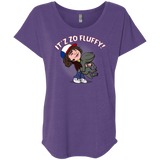 T-Shirts Purple Rush / X-Small It´z Zo Fluffy Triblend Dolman Sleeve