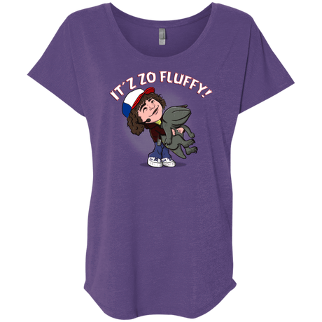 T-Shirts Purple Rush / X-Small It´z Zo Fluffy Triblend Dolman Sleeve