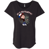 T-Shirts Vintage Black / X-Small It´z Zo Fluffy Triblend Dolman Sleeve