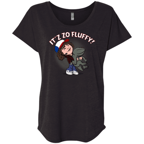T-Shirts Vintage Black / X-Small It´z Zo Fluffy Triblend Dolman Sleeve