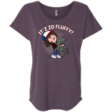 T-Shirts Vintage Purple / X-Small It´z Zo Fluffy Triblend Dolman Sleeve