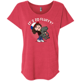 T-Shirts Vintage Red / X-Small It´z Zo Fluffy Triblend Dolman Sleeve