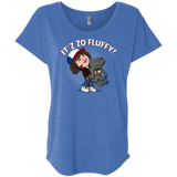 T-Shirts Vintage Royal / X-Small It´z Zo Fluffy Triblend Dolman Sleeve