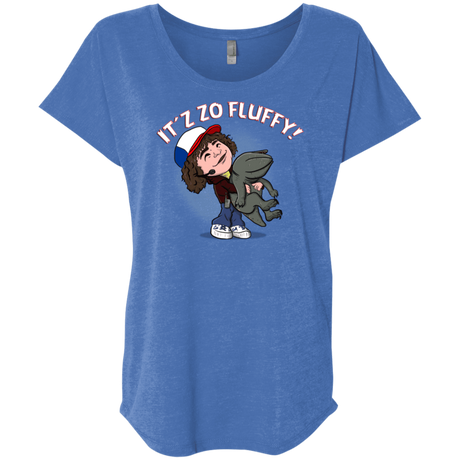 T-Shirts Vintage Royal / X-Small It´z Zo Fluffy Triblend Dolman Sleeve