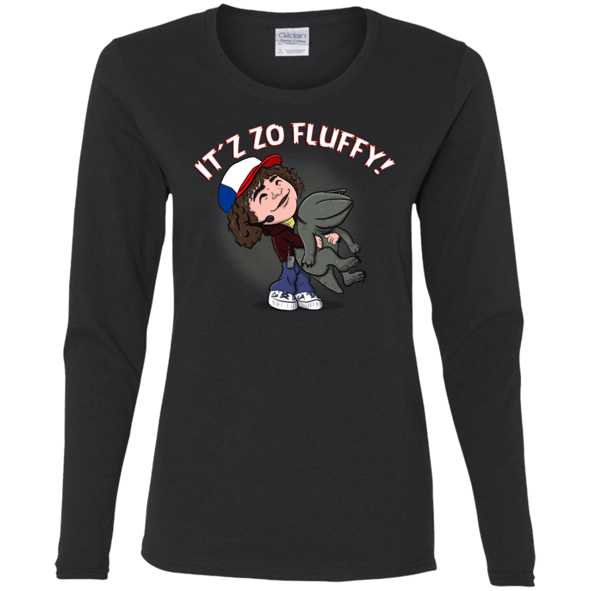 T-Shirts Black / S It´z Zo Fluffy Women's Long Sleeve T-Shirt