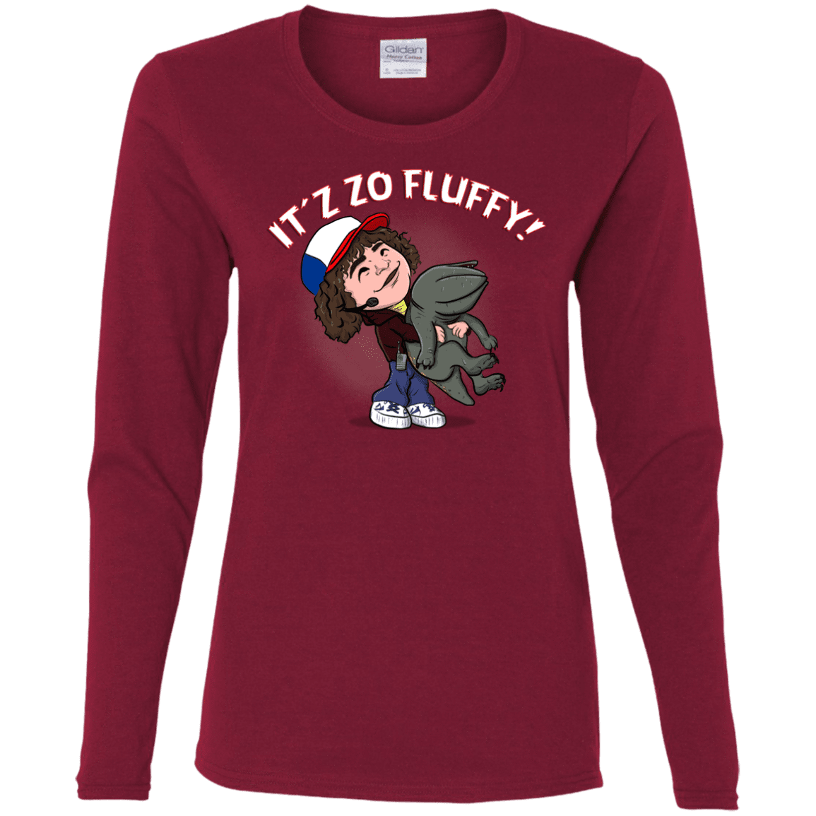 T-Shirts Cardinal / S It´z Zo Fluffy Women's Long Sleeve T-Shirt