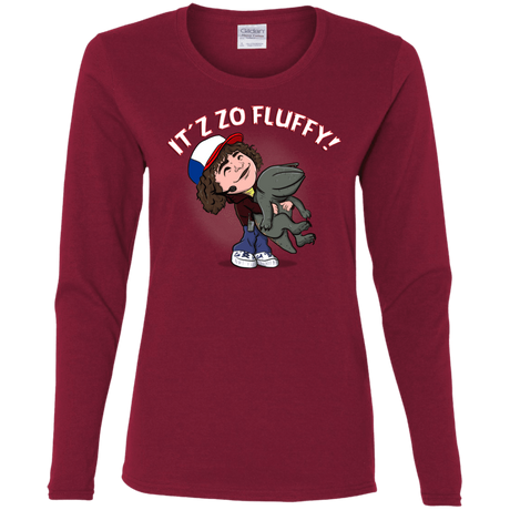 T-Shirts Cardinal / S It´z Zo Fluffy Women's Long Sleeve T-Shirt