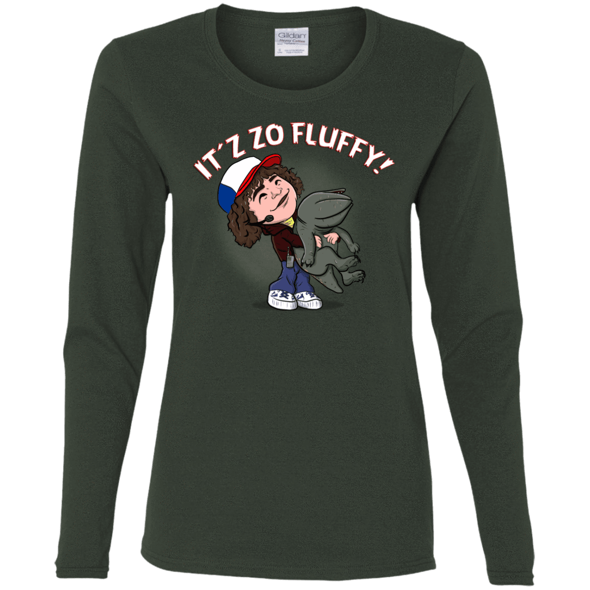 T-Shirts Forest / S It´z Zo Fluffy Women's Long Sleeve T-Shirt