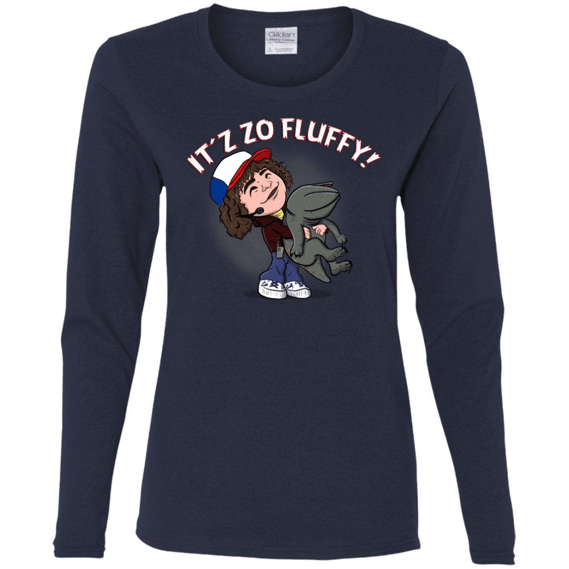 T-Shirts Navy / S It´z Zo Fluffy Women's Long Sleeve T-Shirt