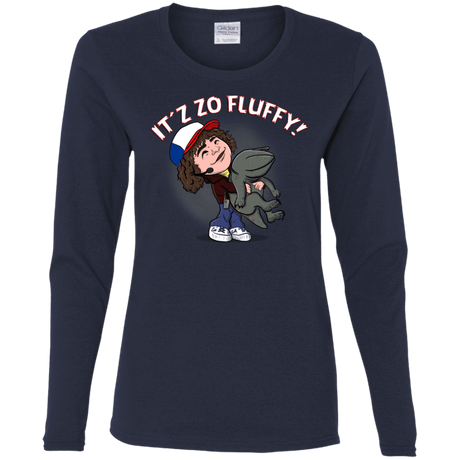 T-Shirts Navy / S It´z Zo Fluffy Women's Long Sleeve T-Shirt