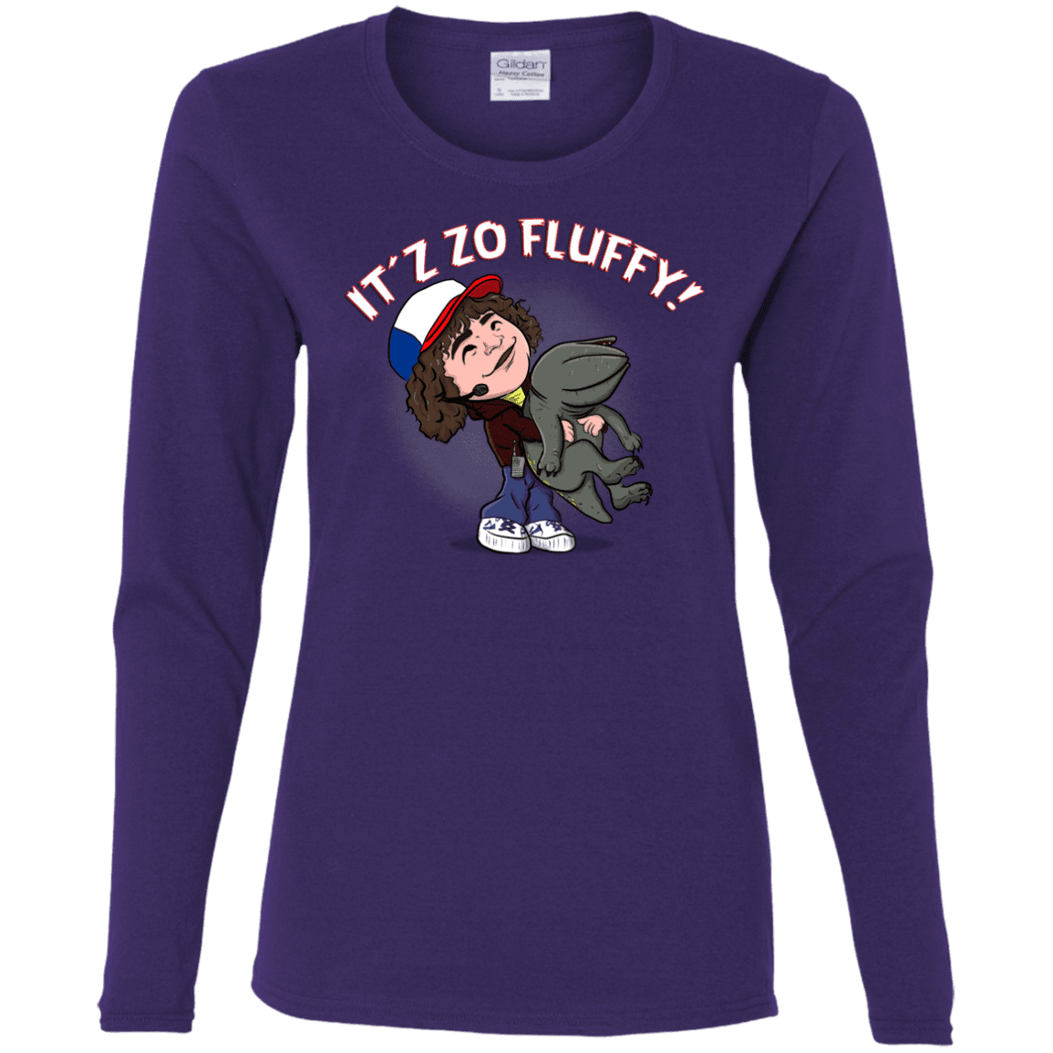 T-Shirts Purple / S It´z Zo Fluffy Women's Long Sleeve T-Shirt