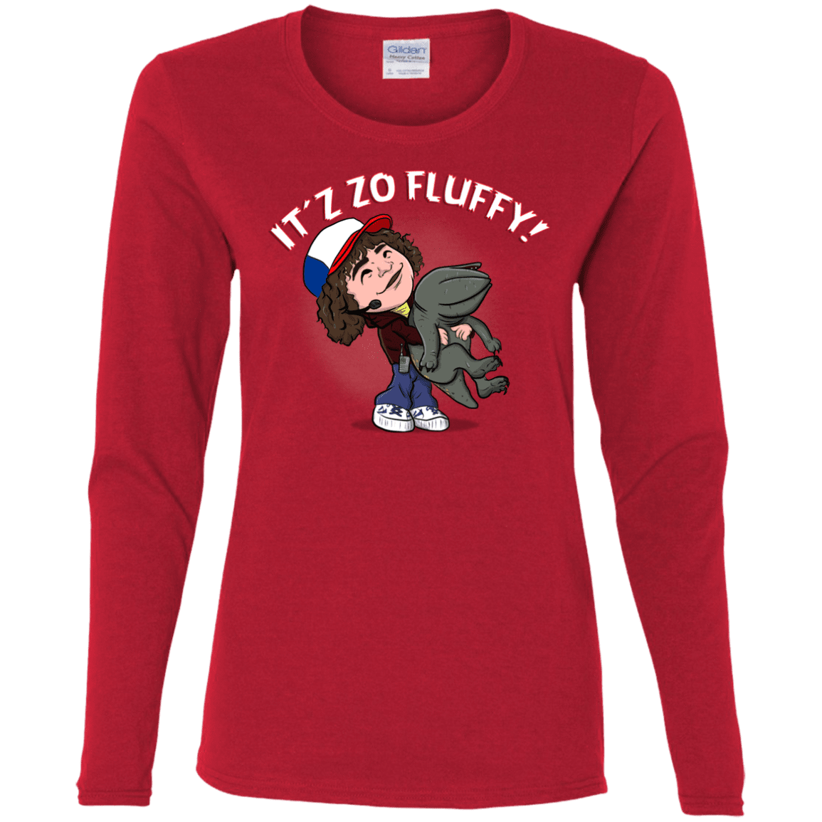 T-Shirts Red / S It´z Zo Fluffy Women's Long Sleeve T-Shirt