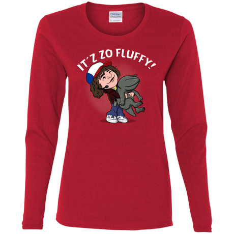 T-Shirts Red / S It´z Zo Fluffy Women's Long Sleeve T-Shirt