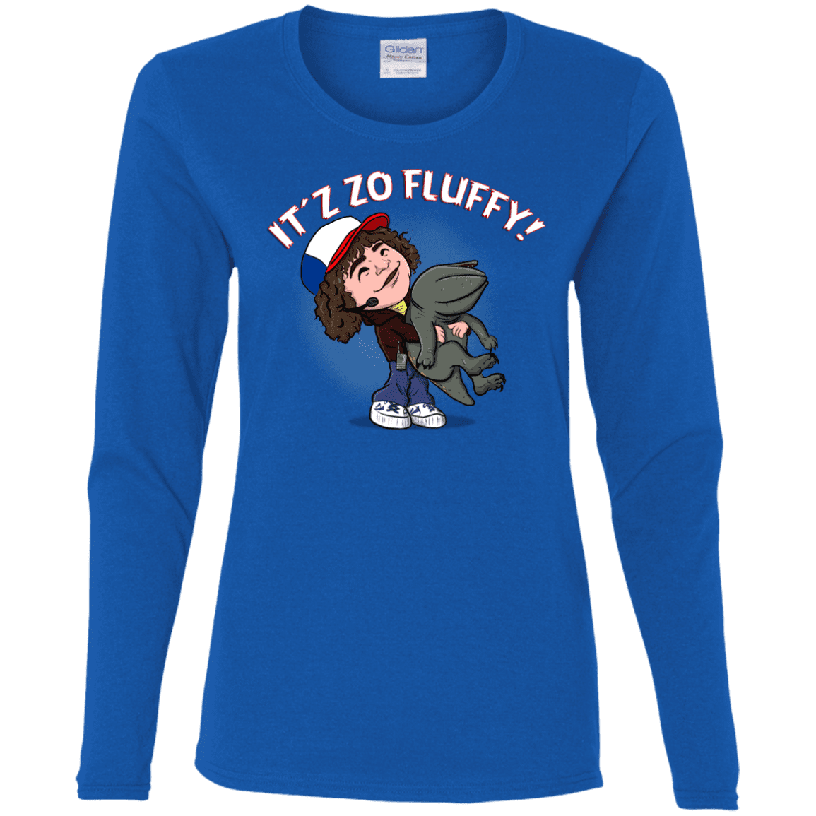 T-Shirts Royal / S It´z Zo Fluffy Women's Long Sleeve T-Shirt