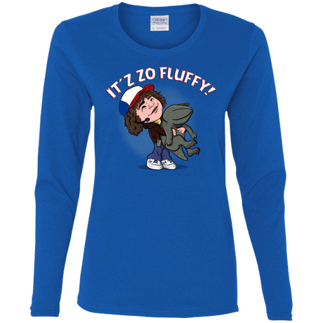 T-Shirts Royal / S It´z Zo Fluffy Women's Long Sleeve T-Shirt