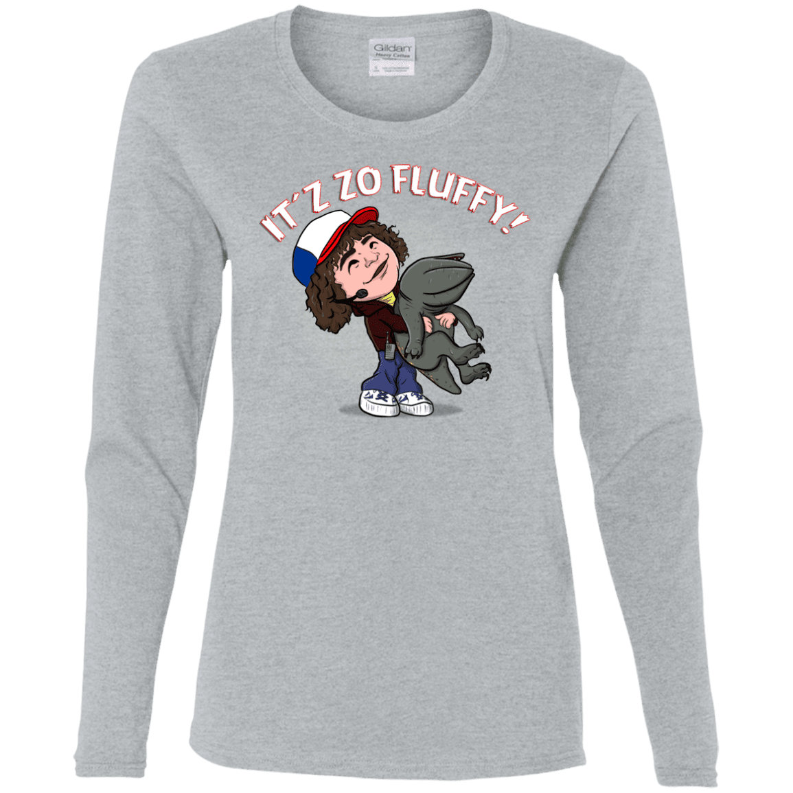 T-Shirts Sport Grey / S It´z Zo Fluffy Women's Long Sleeve T-Shirt