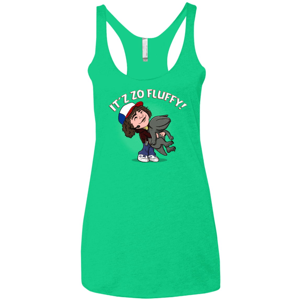 T-Shirts Envy / X-Small It´z Zo Fluffy Women's Triblend Racerback Tank