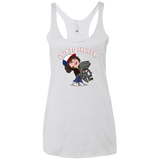 T-Shirts Heather White / X-Small It´z Zo Fluffy Women's Triblend Racerback Tank