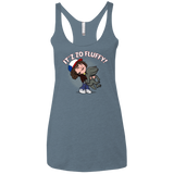 T-Shirts Indigo / X-Small It´z Zo Fluffy Women's Triblend Racerback Tank
