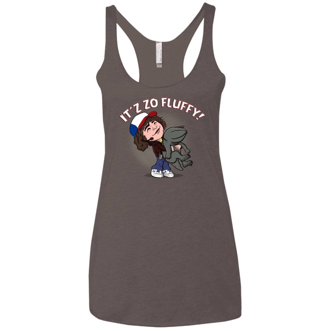 T-Shirts Macchiato / X-Small It´z Zo Fluffy Women's Triblend Racerback Tank