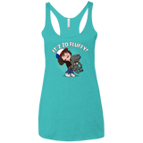 T-Shirts Tahiti Blue / X-Small It´z Zo Fluffy Women's Triblend Racerback Tank